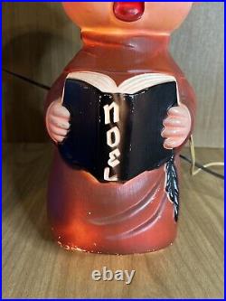 Vintage 1968 Noma Lites Corp Blow Molds Carolers Nun & Monk Noel Ultra Rare