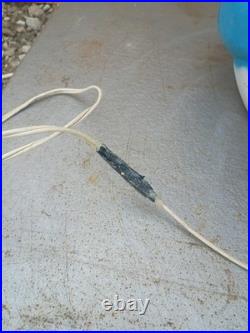 Vintage 1971 Empire Santa Claus Blow Mold 33 Blue Present Christmas Decor