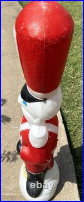 Vintage 1978 Toy Soldier With Rifle Blow Mold 34 Tall