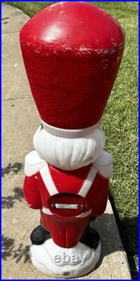 Vintage 1978 Toy Soldier With Rifle Blow Mold 34 Tall