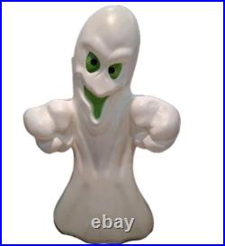 Vintage 1980's (36 Green Eyed Ghost Halloween Blow Mold)