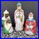 Vintage 1982 Empire Blow Mold Nativity Scene Three Wise Men Kings Christmas WORK