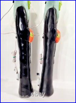 Vintage 1990's Don Featherstone Union Blow Mold Halloween Witch Pair Nice Ones