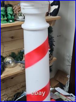 Vintage 1991 UNION NORTH POLE SIGN, Lighted Christmas Blow Mold 45 No Cord