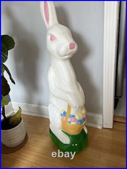 Vintage 1993 Union Products Blow Mold Easter Bunny Rabbit Don Featherstone 30