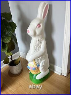 Vintage 1993 Union Products Blow Mold Easter Bunny Rabbit Don Featherstone 30