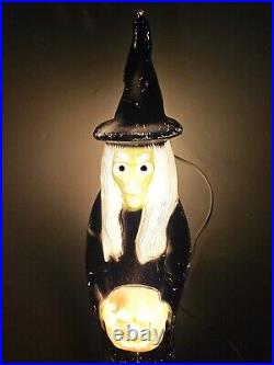 Vintage 1994 Don Featherstone Pencil Skinny Witch Blow Mold 36 Union Products