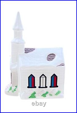 Vintage 1994 Empire 44 Blow Molded Christmas Church with Steeple, Dual Lights