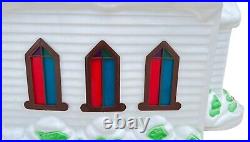 Vintage 1994 Empire 44 Blow Molded Christmas Church with Steeple, Dual Lights