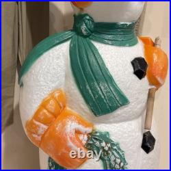 Vintage 1995 40 TPI Snowman Christmas Wreath Blow Mold