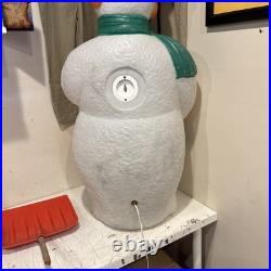 Vintage 1995 40 TPI Snowman Christmas Wreath Blow Mold