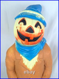 Vintage 1995 Empire 34 Pumpkin Head Scarecrow Lighted Halloween Blow Mold