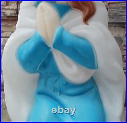 Vintage 1995 Empire Lighted Nativity Blow Mold Mary 26.5 Tall