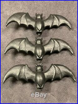 Vintage 1996 Halloween 22 Union Don Featherstone Black Bat Blow Mold Lot of 3