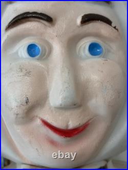 Vintage 1996 Union Products Pilgrim Pair Man & Woman LIGHTED Blow Molds 34