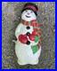 Vintage 1997 Grand Venture 38 Snowman Blow Mold With Red and Green Scarf