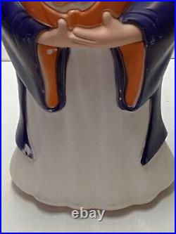 Vintage 1997 Grand Venture Blow Mold Halloween Witch Holding Jack-O'-Lantern 40