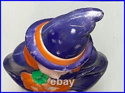 Vintage 1997 Grand Venture Blow Mold Halloween Witch Holding Jack-O'-Lantern 40