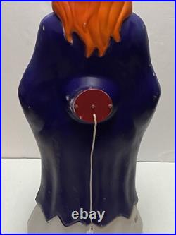 Vintage 1997 Grand Venture Blow Mold Halloween Witch Holding Jack-O'-Lantern 40