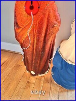 Vintage 1997 Mary Joseph Blow Mold Christmas Nativity Yard Decor TPI Plastics