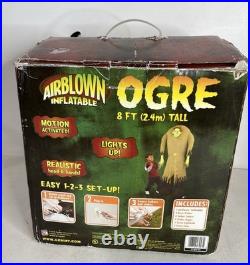 Vintage 2005 Gemmy Airblown Inflatable Ogre 8 Foot Monster Works