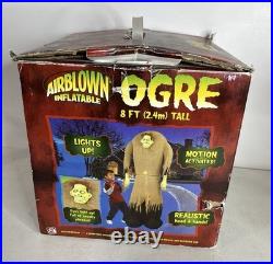 Vintage 2005 Gemmy Airblown Inflatable Ogre 8 Foot Monster Works