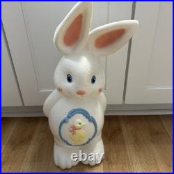 Vintage 22 Easter Blow Mold Bunny Rabbit Chick Duck Belly Floppy Ears RARE HTF