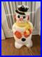 Vintage 31 Poloron Snowman Christmas Yard Blow Mold Lighted with Cord