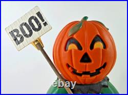 Vintage 31 Union Don Featherstone Pumpkin Scarecrow Lighted Blow Mold