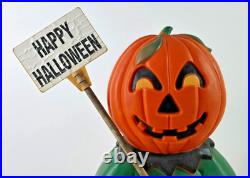 Vintage 31 Union Don Featherstone Pumpkin Scarecrow Lighted Blow Mold