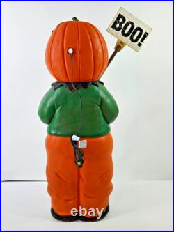 Vintage 31 Union Don Featherstone Pumpkin Scarecrow Lighted Blow Mold