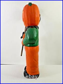 Vintage 31 Union Don Featherstone Pumpkin Scarecrow Lighted Blow Mold