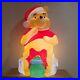 Vintage 33 Disney Christmas Blow Mold Winnie The Pooh Santa’s Best Honey Pot