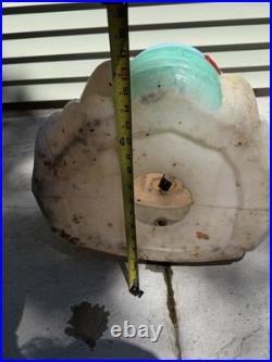Vintage 33 Winnie The Pooh Blow Mold Santa Hat Honey Pot Disney Broken Nose