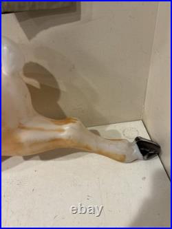 Vintage 34 Santa Reindeer Blow Mold For Santa Sleigh Reindeer