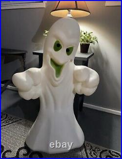 Vintage 35 Ghost General Foam Plastics Blow Mold Halloween Decoration Light Up