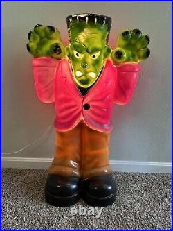 Vintage 36 Frankenstein Monster Halloween Blow Mold Light General Foam Plastics