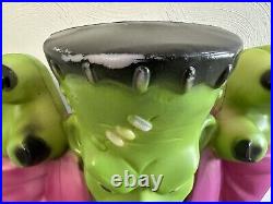 Vintage 36 Frankenstein Monster Halloween Blow Mold Light General Foam Plastics