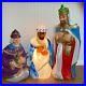 Vintage 3 Piece Wise Men Set General Foam Blow Mold Christmas Nativity