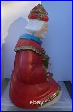 Vintage 3 WISE MEN Three Kings Blow Mold Christmas Nativity withNew Light Kits