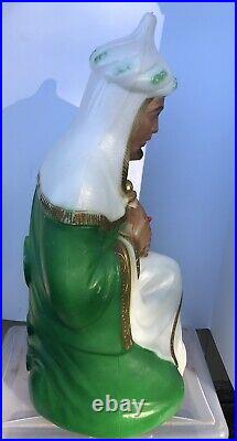 Vintage 3 WISE MEN Three Kings Blow Mold Christmas Nativity withNew Light Kits