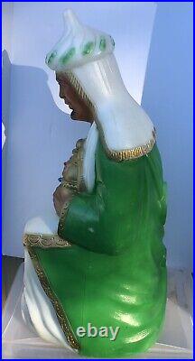 Vintage 3 WISE MEN Three Kings Blow Mold Christmas Nativity withNew Light Kits