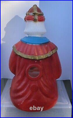 Vintage 3 WISE MEN Three Kings Blow Mold Christmas Nativity withNew Light Kits