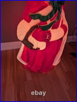 Vintage 40 Santas Best Mrs. Claus Lighted Blow Mold Christmas Decor SOME DAMAGE