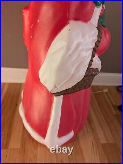 Vintage 40 Santas Best Mrs. Claus Lighted Blow Mold Christmas Decor SOME DAMAGE