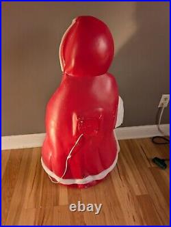 Vintage 40 Santas Best Mrs. Claus Lighted Blow Mold Christmas Decor SOME DAMAGE