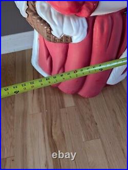 Vintage 40 Santas Best Mrs. Claus Lighted Blow Mold Christmas Decor SOME DAMAGE