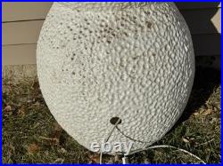 Vintage 40 Union Products Dimple Snowman Blow Mold Christmas Green Scarf Candy