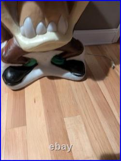 Vintage 41 Santa's Best Taz Tasmanian Christmas Santa Blow Mold Rare READ