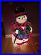 Vintage 43 Santa’s Best Snowman Lighted Christmas Blow Mold Large Decor